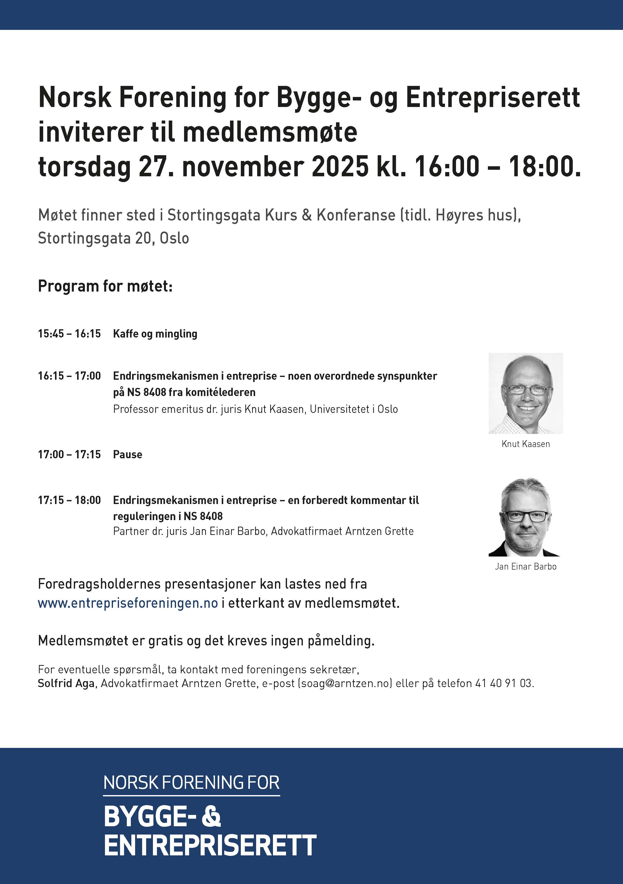 Medlemsmøte november 2025